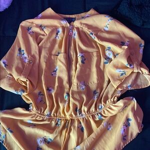 Floral Yellow Romper